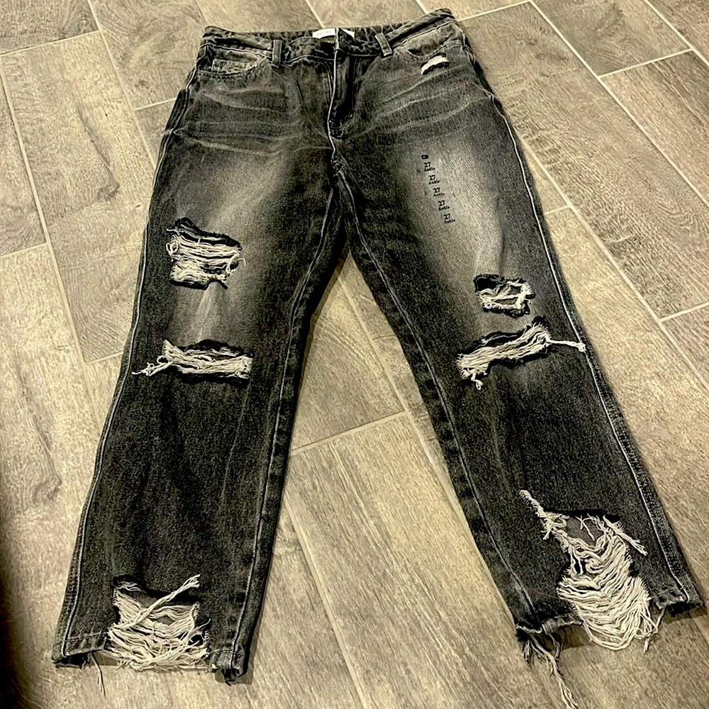 Flying monkey vintage wash ultra high rise jeans size 27 ankle